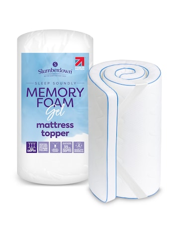 Slumberdown Sleep Soundly Memory Foam Gel 5cm Mattress Topper