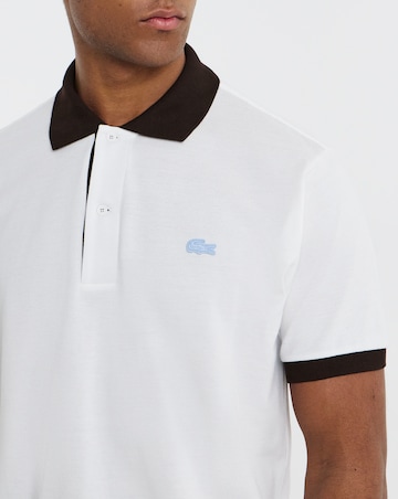 Lacoste Short Sleeve Contrast Polo - Flour