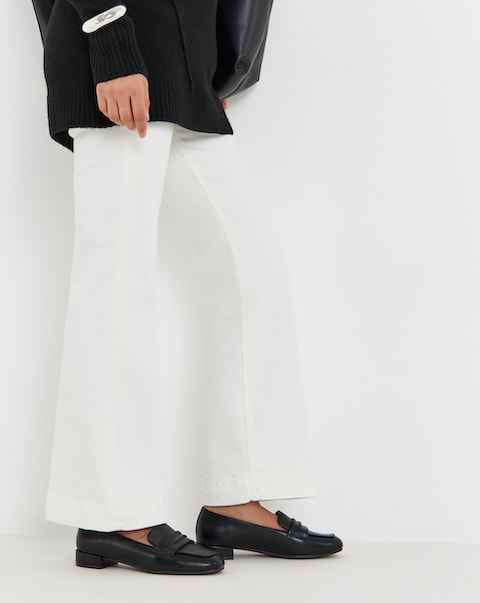 Hailey Block Heel Penny Loafer - Wide Fit (E)