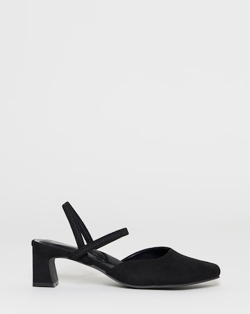 Lita Slingback Block Heel Shoes - Extra Wide Fit (EEE)