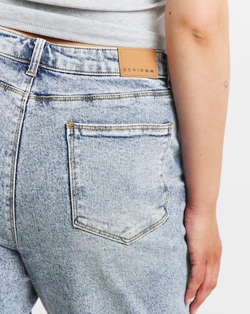 Mid Blue Slim Mom Jeans
