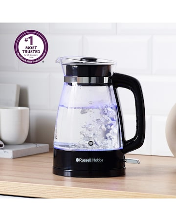 Russell Hobbs 26080 Classic Black Glass Kettle