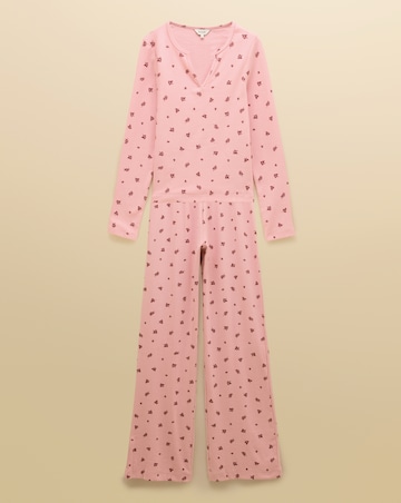 Joules Floral Pointelle Pyjama Set