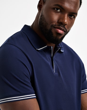 Tipped Pique Polo Long