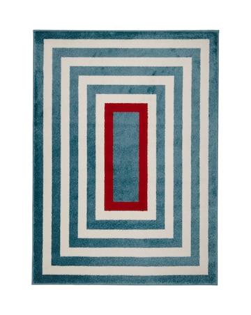 Villa Border Blue Rug