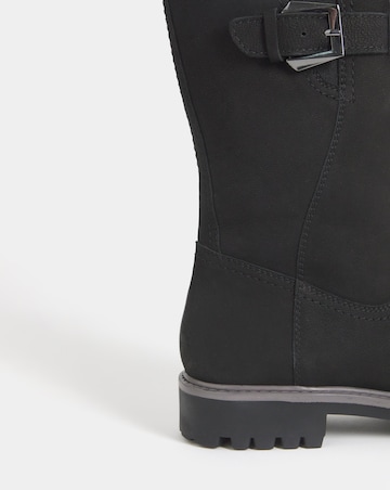 Maryse Faux Fur Trim Flat Calf Boots - Extra Wide Fit (EEE)