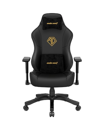 Anda seaT Phantom 3 Premium Large Office Gaming Chair - Black (Golden logo)