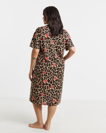Pretty Secrets Value Nightie Animal And Lips Print