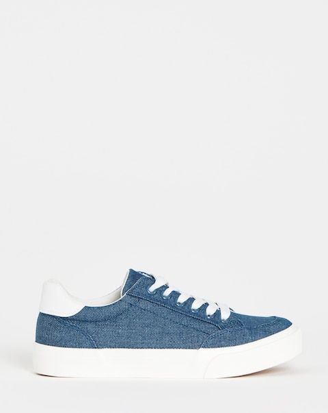 Millie Classic Lace Up Trainers - Wide Fit (E)