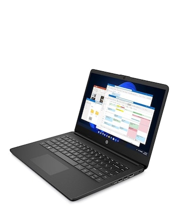 HP 14s-dq3500sa 14in Laptop - Intel Celeron 4GB 64GB eMMC - Black