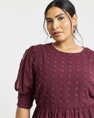 Simply Be Aubergine Smock Dress