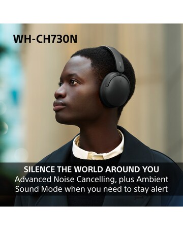 Sony WH-CH730N Wireless Noise Cancelling Over-Ear Headphones - Blue