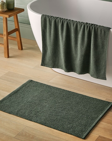 Silentnight Textured Knot Cotton Bath Mat