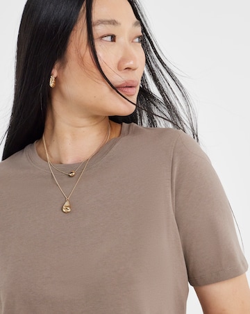 Black, White, Mocha, Choc, Blush 5 Pack Crew Neck Short Sleeve T-Shirts