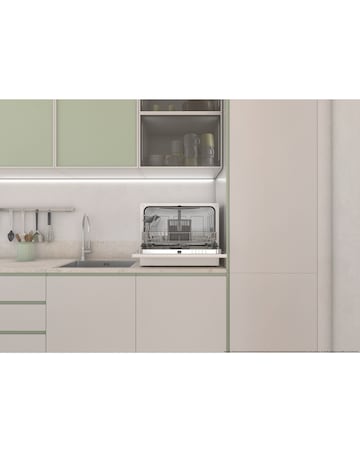 Candy Rapido Table Top Dishwasher- White + Installation