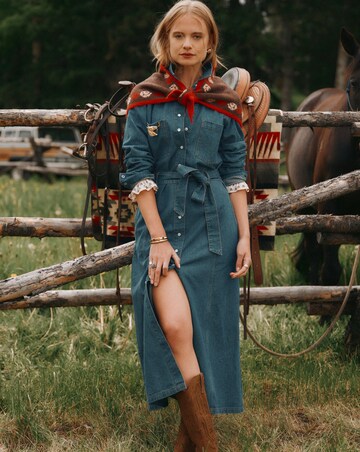 Joules Denim Western Dress