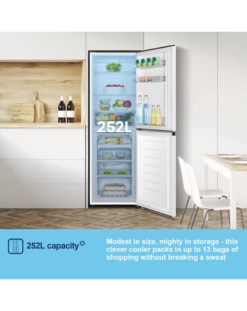 Fridgemaster MC55240E 174cm 50/50 Fridge Freezer White