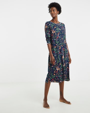 Julipa Value Supersoft Woodland Print Long Sleeve Nightie