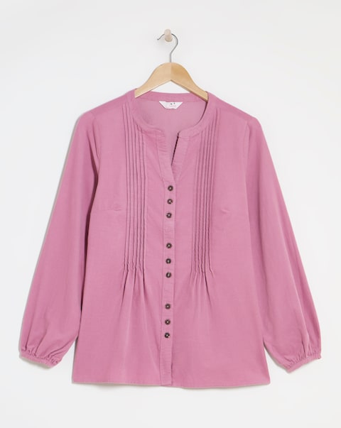 Julipa Cord Pintuck Blouse