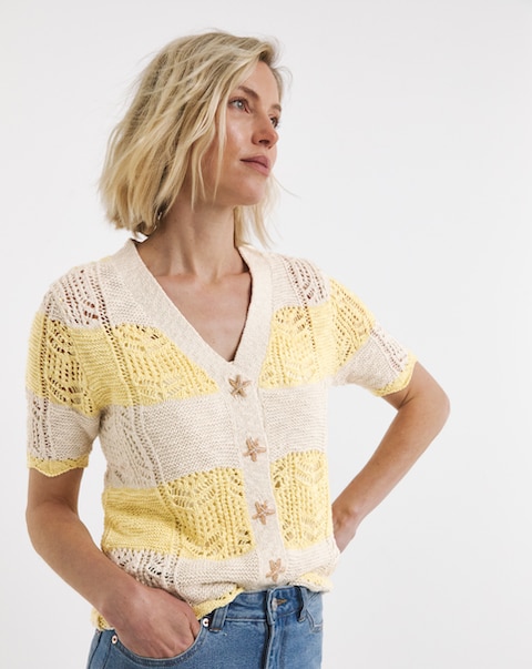 Crochet Patchwork Cardigan