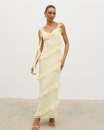 Pretty Lavish Rue Ruffle Maxi Dress