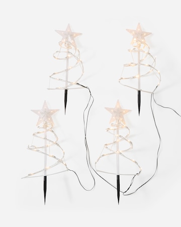 Warm White Spiral Tree Path Finders
