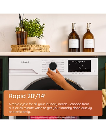 Hotpoint Anti Stain 8+6kg- White + Installation