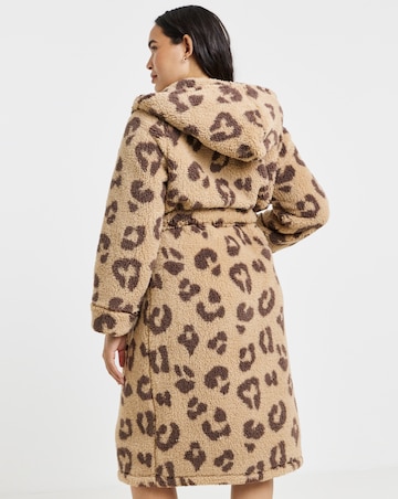 Leopard Teddy Dressing Gown