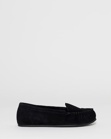 Gretel Suede Puckered Flat Loafers - Extra Wide Fit (EEE)