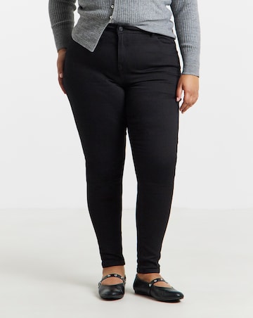 Black Stretch Denim Skinny Jeans