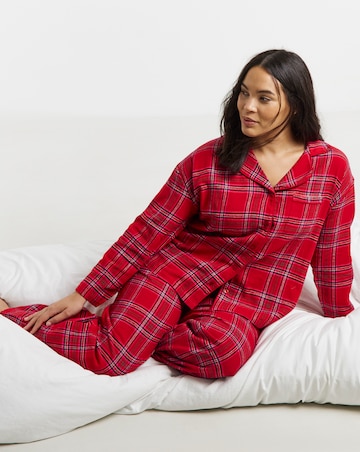 Pretty Secrets Check Button Through Pyjama Set