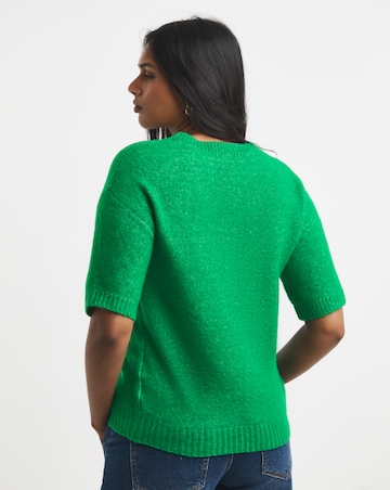 Sponge Short Sleeve Boxy Knitted Tee