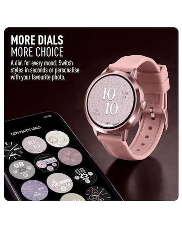 Reflex Active Spectre AMOLED Silicone Strap Smart Watch - Pink