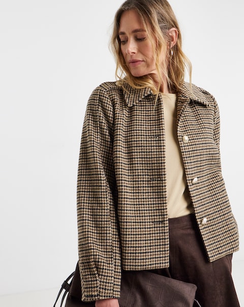 Short Button Front Jacket