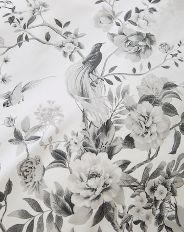 Greyscale Bird Cotton Blend Duvet Cover Set