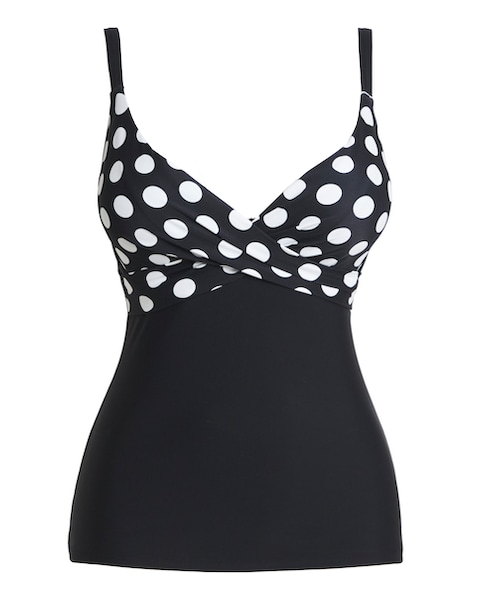 Figleaves Tailor Underwired Twist Front Tankini Top