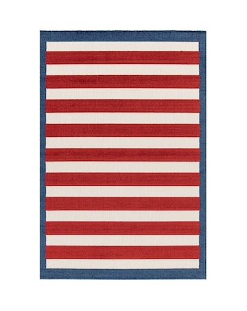 Zouk Striped Indoor/Outdoor Rug
