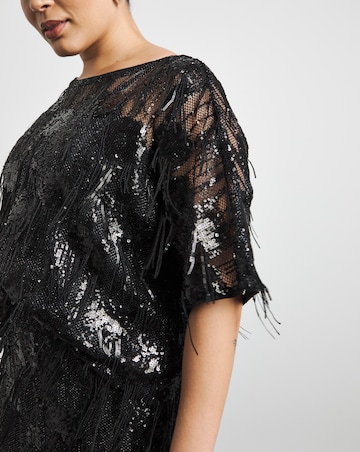 Joanna Hope Tassle Sequin Top