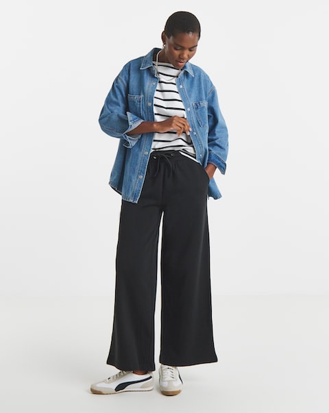 Black Wide Leg Jogger