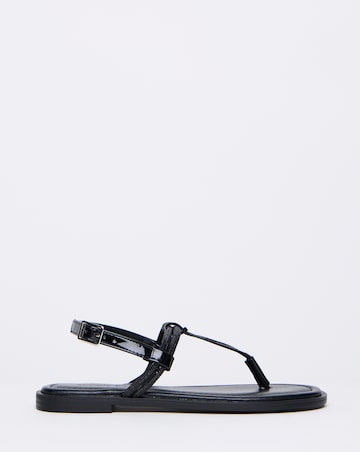 Simply Be Karma Diamante Sparkly Toe Post Sandals - Wide Fit (E)