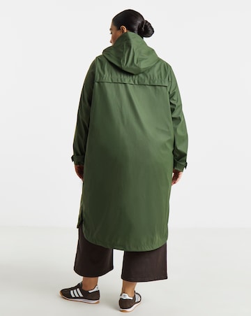 Khaki Rubberised 3 in 1 Parka Coat & Gilet