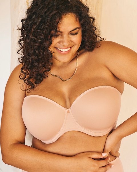 Elomi Smooth Strapless Moulded Cup Wired Bra Sahara