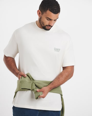 Jack & Jones Sketch Back Graphic T-Shirt - Off White