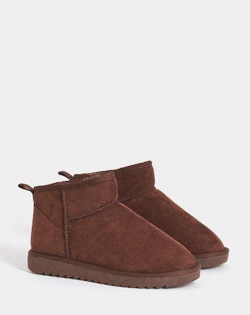 Renna Suede Low Cut Warm Lined Boots - Wide Fit (E)