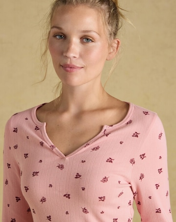 Joules Floral Pointelle Pyjama Set