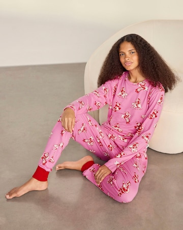 Chelsea Peers Classic Long Sleeve Crew Neck Christmas Pyjama Set
