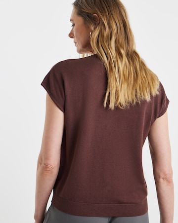 Short Sleeve Funnel Neck Tee