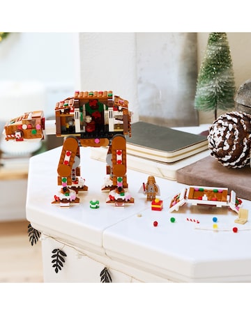 LEGO Gingerbread AT AT with minifigure