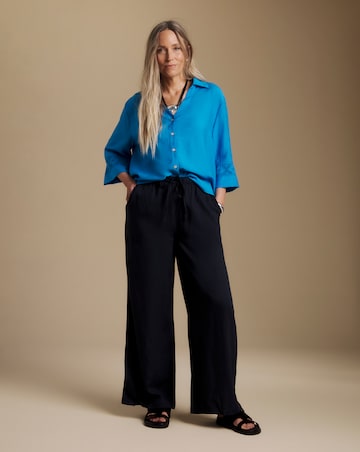Julipa Petite Crochet Trim Shirt