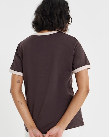 Chocolate And Cream Short Sleeve Ringer T-Shirt